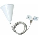   GREENLUX GXTR050 TRACK ROPE 4W WHITE A sínek felfüggesztése