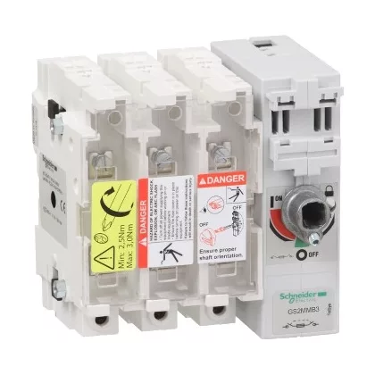   SCHNEIDER GS2MMB3 Biztosítóbetétes megszakító szakaszoló