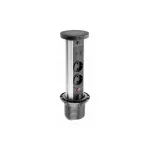   GTV AE-BPW2SCAM-20 CAMINO 80mm süllyesztett irodai hosszabbító kábel 100mm, 2x schuko aljzat,USB A+C, indukciós töltő 10W, kábel 1,5 m, fekete