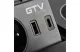 GTV AE-PB1FAVAP-20 Átmenő asztali konnektor AVARO PLUS, 1x francia aljzat,USB A+C, indukciós töltő 5W, kábel 1.5m,fekete
