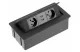 GTV AE-PBSC3GU-53 Négyszögletű felugró táp- és csatlakozóaljzat SOFT, 3xFRANCIA, AC220-240V, 50/60Hz, IP20, 1,5 m kábel, alumínium