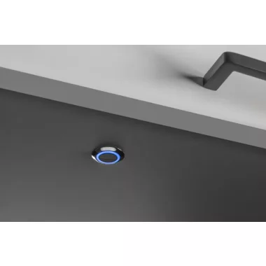 GTV AE-WBEZD-NB Fényszabályozható tompítható érintőkapcsoló, max. 20W, króm, 12V DC, IP20, kábel 1500mm