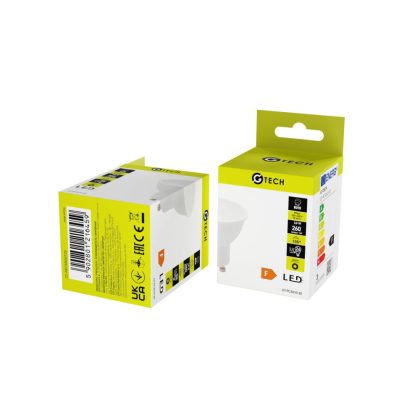   GTV GT-PC3010-30 G-TECH LED lámpa 3W, 240lm, 3000K, GU10, AC220-240V, 50/60Hz, RA>80, PF>0,5, 120°, 26mA