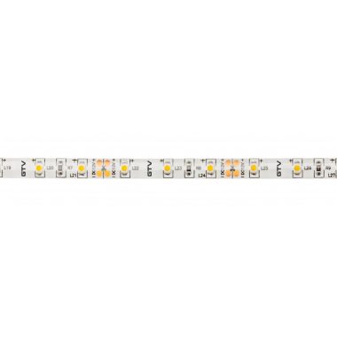 GTV LD-3528-300-20-CB LED szalag FLASH 3528, 60 LEDs/m, 3200K, 4,8 W/m, 300 lm/m, 12VDC, IP20, 8 mm, roll 5 m
