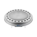   GTV LD-AR11145-30 LED lámpa 12W, AR111, 3000K, 12xPOWER LED, sugárzási szög 45°,G53, 950 lm, átlátszó üveg
