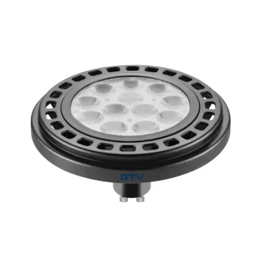 GTV LD-ES11100-30 LED izzó 12W, ES111, 3000K 12xPOWER LED, GU10,sugárzási szög 45°, 230V, 950 lm, átlátszó üveg, magassága 75mm