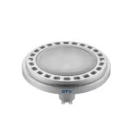   GTV LD-ES11175-30 LED izzó 12W, ES111, 4000K 12xPOWER LED, SZÜRKE, GU10,sugárzási szög 120°, 230V, 850 lm, tejes pohár, magasság 65mm