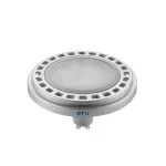   GTV LD-ES11177-30 LED izzó 12W, ES111, 3000K 12xPOWER LED, SZÜRKE, GU10, sugárzási szög 45°, 230V, 950 lm, átlátszó üveg, magasság 65mm