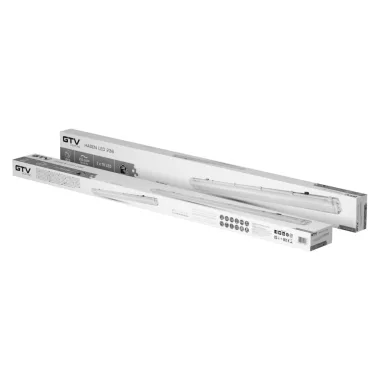 GTV LD-HAG236-30 Vízálló rögzítés HAGEN LED lámpatest 2x120cm, T8 LED, G13, AC220-240V, 50/60Hz, IP65, PC/PC, for LED csövek, 1-sidemotoros, fehér test