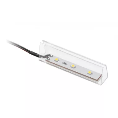 GTV LD-KLPCB-00N LED kapocs műanyag polcokhoz 0.24W, 12V DC, 3000K, 10 lm, IP20, műanyag ház, 2 m kábelel miniAMP