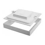   GTV LD-SMBKW14W-21 LED  lámpatest, alsó világítás  SAMBA 14W, 1100lm, AC175-250V, 50/60 Hz, PF>0,9, RA>80, IP40, 120°, 4000K, négyzet alakú, felületre szerelt/süllyesztett 2 az 1-ben