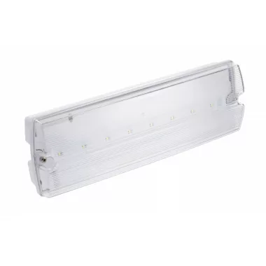 GTV LD-TERNO1-00 LED Vészvilágítás TERNO-1, 3W, 250 lm, AC220-240V, 50-60Hz, IP65, 1h, 6400K,karbantartott, teszt gomb, 1 óra