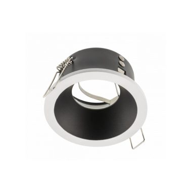 GTV OP-ELVAOBC-11 Spot mennyezeti lámpatest ELVA, IP54, Ø85x45mm,kerek, fehér/fekete