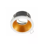   GTV OP-ELVAOBM-13 Spot mennyezeti lámpatest ELVA, IP54, Ø85x45mm,kerek, fehér/réz