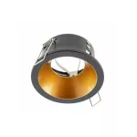   GTV OP-ELVAOCM-03 Spot mennyezeti lámpatest ELVA, IP54, Ø85x45mm,kerek, fekete/réz