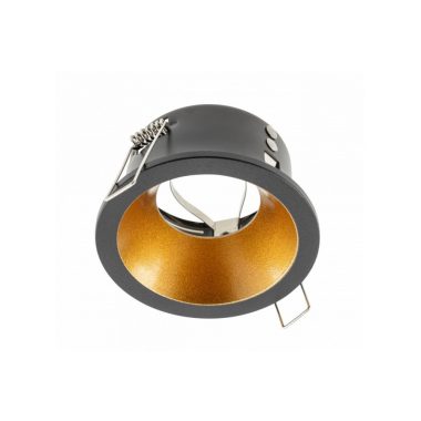 GTV OP-ELVAOCM-03 Spot mennyezeti lámpatest ELVA, IP54, Ø85x45mm,kerek, fekete/réz