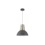   GTV OS-ART-L-E27-15-DEC Mennyezeti lámpatestek ARTEMIA L,2447,AC220-240V,50/60Hz,1*E27, max.40W, IP20, 34,5cm, single, szürke