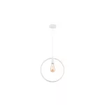  GTV OS-FI-E27-00-DEC Mennyezeti lámpatestek FIJA,2898, kör,AC220-240V,50/60Hz,1*E27, max.40W, IP20, Átmérő 31,5cm, single, fehér