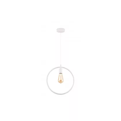   GTV OS-FI-E27-00-DEC Mennyezeti lámpatestek FIJA,2898, kör,AC220-240V,50/60Hz,1*E27, max.40W, IP20, Átmérő 31,5cm, single, fehér