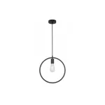   GTV OS-FI-E27-10-DEC Mennyezeti lámpatestek FIJA,2805, kör,AC220-240V,50/60Hz,1*E27, max.40W, IP20, Átmérő 31,5cm, single,fekete