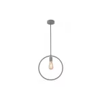  GTV OS-FI-E27-15-DEC Mennyezeti lámpatestek FIJA,2935, kör,AC220-240V,50/60Hz,1*E27, max.40W, IP20, Átmérő 31,5cm, single, szürke