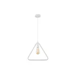   GTV OS-GI-E27-00-DEC Mennyezeti lámpatestek GIJA,2812, háromszög, AC220-240V,50/60Hz,1*E27,max.40W,IP20,38cmx10cm ,single,fehér