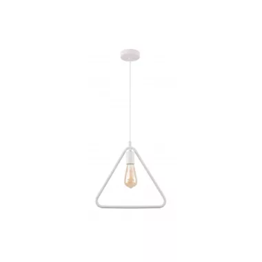 GTV OS-GI-E27-00-DEC Mennyezeti lámpatestek GIJA,2812, háromszög, AC220-240V,50/60Hz,1*E27,max.40W,IP20,38cmx10cm ,single,fehér