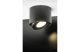 GTV OS-ISUES111-00 ISUMI Mennyezeti lámpatest,szerelvény szögszabályozással, alumínium,130x100 mm, IP20, kerek, fekete