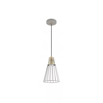   GTV OS-KAL-E27-03-DEC Mennyezeti lámpatestek KALIOPE,8235,AC220-240V,50/60Hz,1*E27,max.40W,IP20, Átmérő 18 cm, single, fehér/ezüst