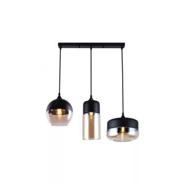 GTV OS-LEND-10-DEC Mennyezeti lámpatest,szerelvényLENDER,8389,AC220-240V,50/60Hz,1*E27, IP20, Diaméter 20 CM,single, fekete