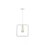   GTV OS-LI-E27-00-DEC Mennyezeti lámpatest,szerelvény LIJA,2692,négyzet alakú, AC220-240V,50/60Hz,1*E27, max.40W,r.29cmx10cm,single, fehér