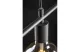 GTV OS-LI-E27-10-DEC Mennyezeti szerelvény LIJA,2614 négyzet,AC220-240V,50/60Hz,1*E27, max.40W, r.29cmx10cm, single, fekete