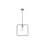   GTV OS-LI-E27-15-DEC Mennyezeti lámpatest,szerelvény LIJA,2836,négyzet alakú, AC220-240V,50/60Hz,1*E27, max.40W, r.29cmx10cm, single, szürke