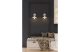GTV OS-LOR-E27-10-DEC Fali lámpatestek LORET,7727,AC220-240V,50/60Hz,1*E27, max.40W, IP20,  Átmérő 20 cm, single, fekete