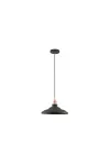 GTV OS-LOR-L-E27-10-DEC Mennyezeti lámpatestek LORET L,9721 AC220-240V,50/60Hz,1*E27, max.40W,  Átmérő 34,8 cm,IP20, single, fekete