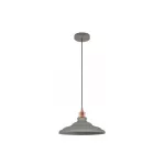   GTV OS-LOR-L-E27-15-DEC Mennyezeti lámpatestek LORET L,9790,AC220-240V,50/60Hz,1*E27, max.40W, Átmérő 34,8 cm,IP20, single, szürke
