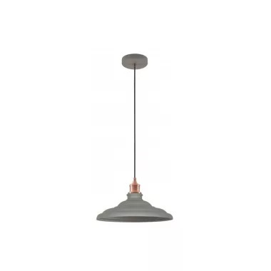 GTV OS-LOR-L-E27-15-DEC Mennyezeti lámpatestek LORET L,9790,AC220-240V,50/60Hz,1*E27, max.40W, Átmérő 34,8 cm,IP20, single, szürke