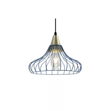   GTV OS-LOT-25-DEC Mennyezeti lámpatest,szerelvény LOTTE,2660,AC220-240V,50/60Hz,1*E27, IP20, Diaméter 33 CM,single,kék