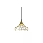   GTV OS-LOT-40-DEC Mennyezeti lámpatest,szerelvény LOTTE,2646,AC220-240V,50/60Hz,1*E27, IP20, Diaméter 33 CM,single, arany