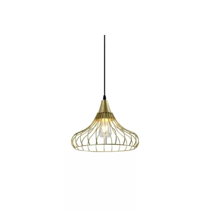   GTV OS-LOT-40-DEC Mennyezeti lámpatest,szerelvény LOTTE,2646,AC220-240V,50/60Hz,1*E27, IP20, Diaméter 33 CM,single, arany