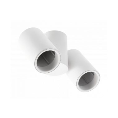 GTV OS-LUP-2GU10-00 Mennyezeti lámpatest LUPO, alumínium, 17,5×5,6×11,5, IP20, 2*GU10, max. 50W, kerek, fehér