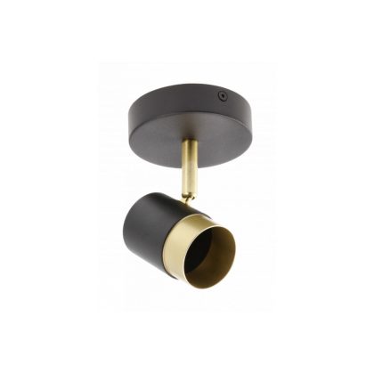   GTV OS-ORI-GU10-10  Mennyezeti lámpatest ORIO, alumínium, 11,6×5,6×11,5, IP20, 1*Gu10, max. 50W, kerek, fekete,arany