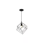   GTV OS-ROSA-10-DEC Mennyezeti lámpatest, szerelvény ROSA, 3437,AC220-240V,50/60Hz,1*E27, IP20,33CMX33CM,egyetlen, fekete