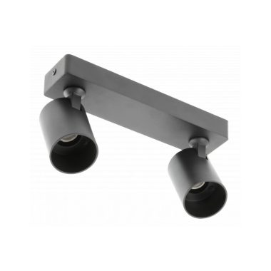 GTV OS-SAN20WOK2-00 Mennyezeti lámpatest,szerelvény SANTO, alumínium, IP20, GU10 max. 2x20W, kerek, fekete