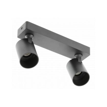   GTV OS-SAN20WOK2-00 Mennyezeti lámpatest,szerelvény SANTO, alumínium, IP20, GU10 max. 2x20W, kerek, fekete