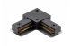 GTV XLT-1FAC34-10 Szögletes L csatlakozó 1 fázisú, 2 soros sínekhez, fekete