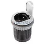   GTV AE-BPW1S1UCH-53 Süllyesztett asztali töltő aljzat MINI, 1xSCHUKO, 1 USB 2,4A, 1,9m