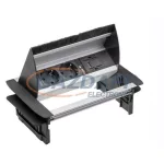   GTV AE-PBC2GS1HDMI-53BKS Süllyeszthető elosztó 2xSCHUKO aljzat, 1xHDMI, AC220-240V, 3600W, IP20, 16A, 1,5m