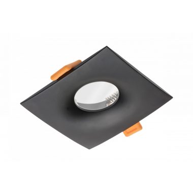 GTV OP-ALSKW-00 Süllyesztett négyzet alakú spot lámpatest, ALESSIO, fekete színben