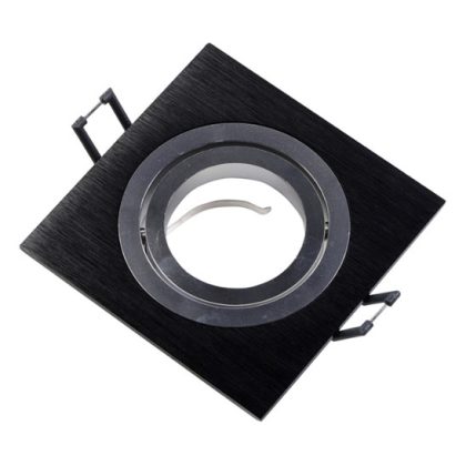   GTV OP-OPRKW1-20 Süllyesztett négyzet alakú spot lámpatest, MORENA, fekete színben